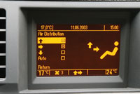 Opel Vectra: Так выглядит меню распределения потоков; можно задействовать все три направления одновременно или активировать режим auto