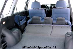 Емкость багажника Mitsubishi при сложенных сиденьях — 1370 литров