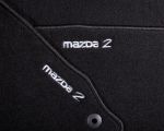 Коврики салонные, велюр черные Люкс с логотипом Mazda2  - DF73V0320B