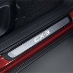 Накладка порога алюминиевые, со светящимся логотипом Mazda CX-3, 2 шт. - D10FV1370