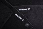 Коврики салонные, велюр черные Стандарт с логотипом Mazda2 - DF71V0320B